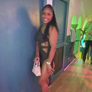 Chocolate one shoulder dress